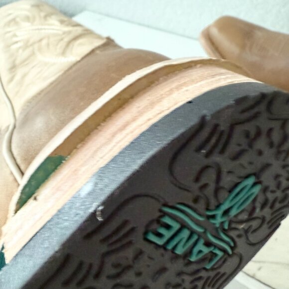 Lane SARATOGA Womens Square Toe Cowboy Boots 11 Desert Clay Western Cowgirl - Picture 6 of 13